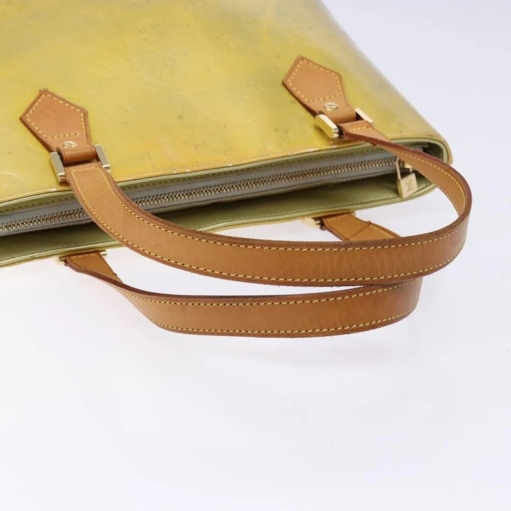 LOUIS VUITTON Monogram Vernis Houston Hand Bag Gris - Picture 6 of 16